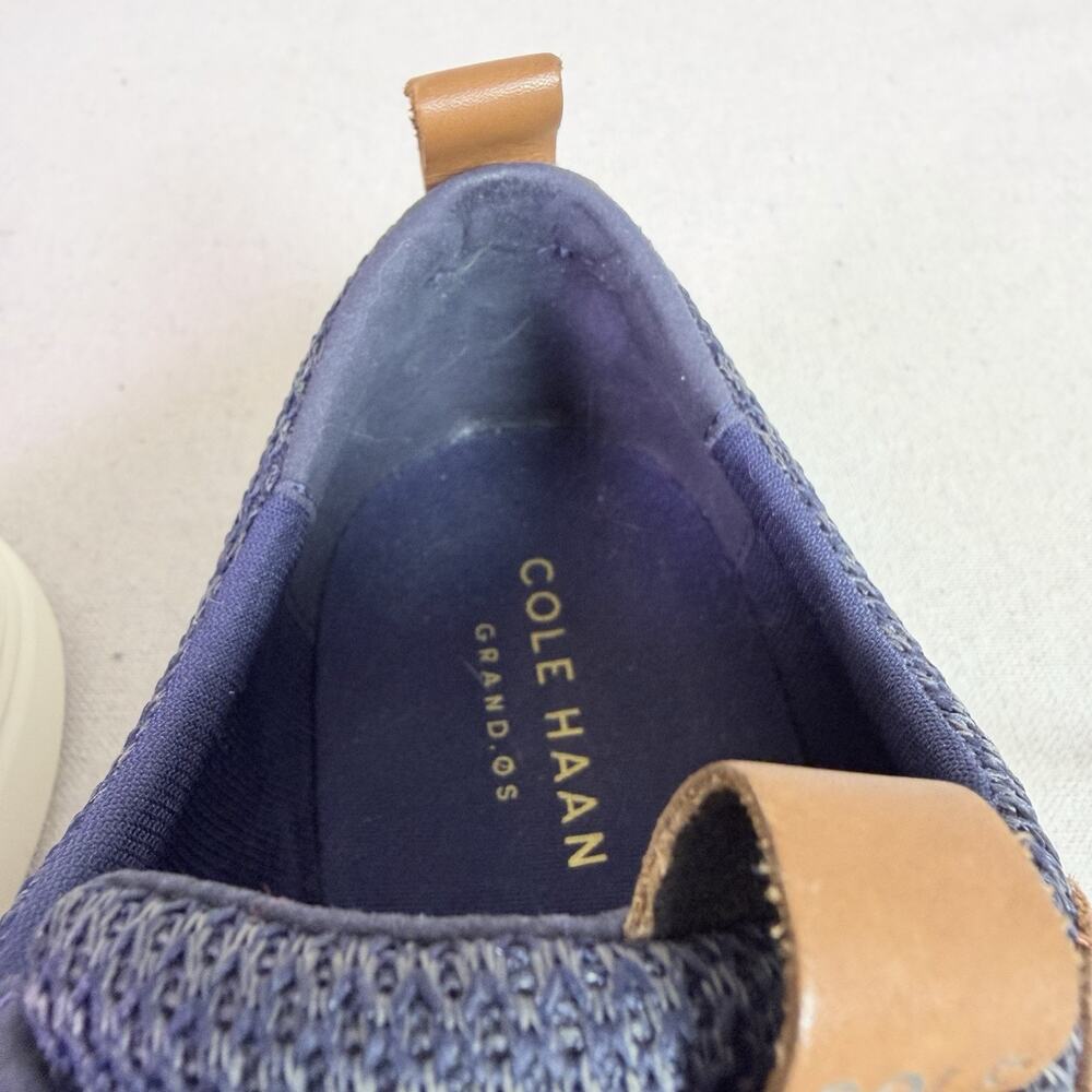 Cole Haan Grand Tour Knit Oxford Shoes Men's 11M Two Tone Blue Tan Casual Preppy - Picture 14 of 16